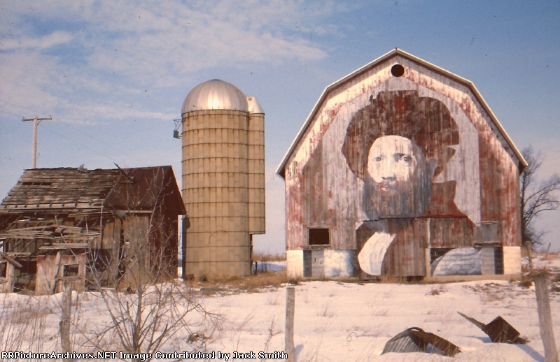 Barn art off US 23 in Michigan