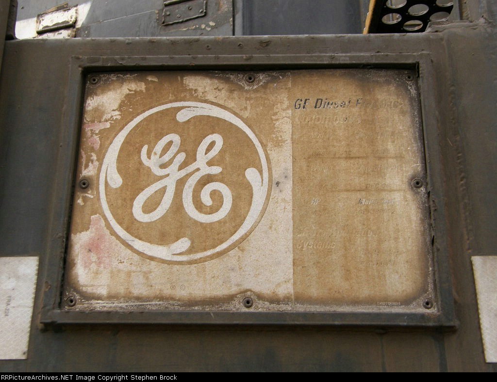 NS 8692's Builder's Plate, or what's left of it!