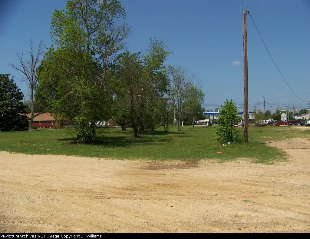 This was the Main line and the station was to th left behnd the trees