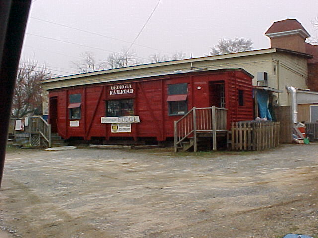Caboose - GA Railroad - built from boxcar