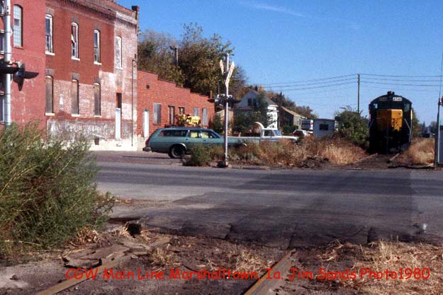 CGW Main cut by UP 1980