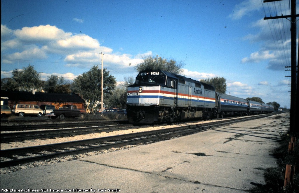 Amtrack F40PH #347 in 1983