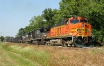 Rock train backing up on the old G&F into Reams concrete plant 