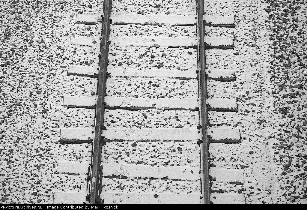 Rails in the snow