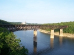 Norfolk Southern steel truss bridge over Cumberland river
