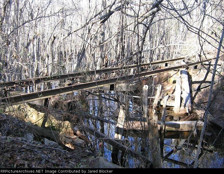 Washed out trestle on the G&F