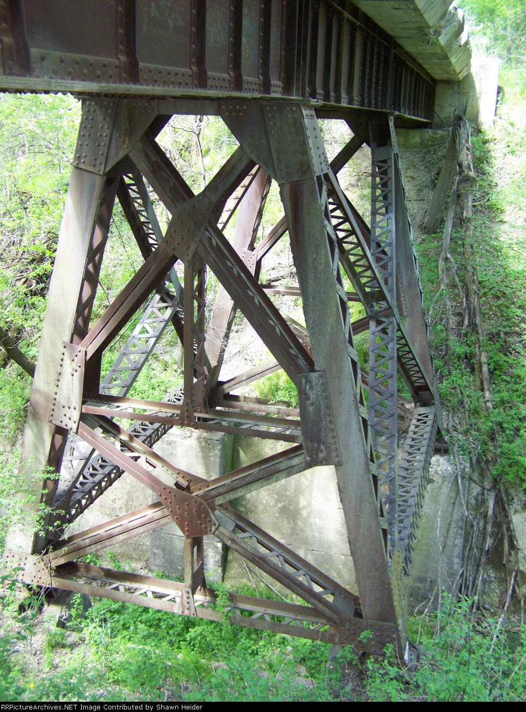 north side of support