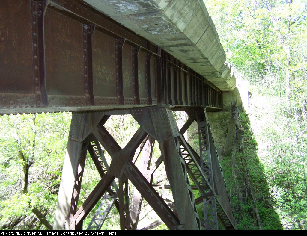 north side of bridge from east end