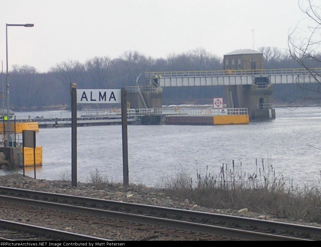 Station Sign Alma BNSF St. Croix Sub
