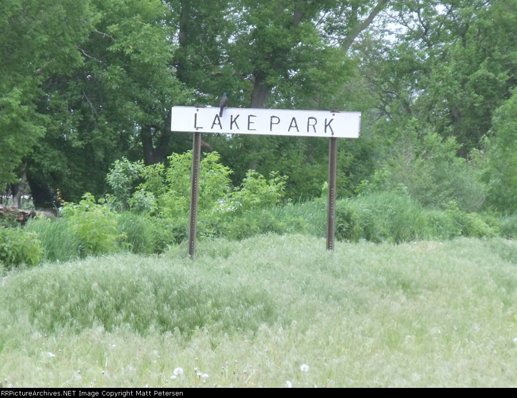 Station Sign Lake Park Abandoned CRIP line