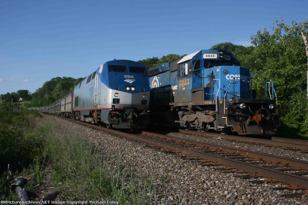 Lake Shore Limited meets CSX train K284-31.