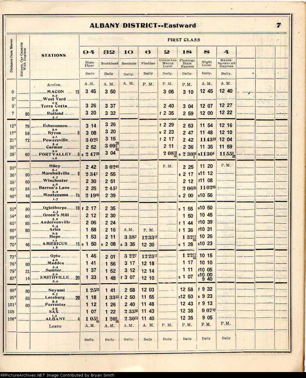 CofG local from Albany GA to Dothan AL