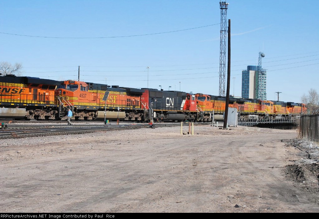 Seven Locomotives With An Empty Coal Train Arriving Denver