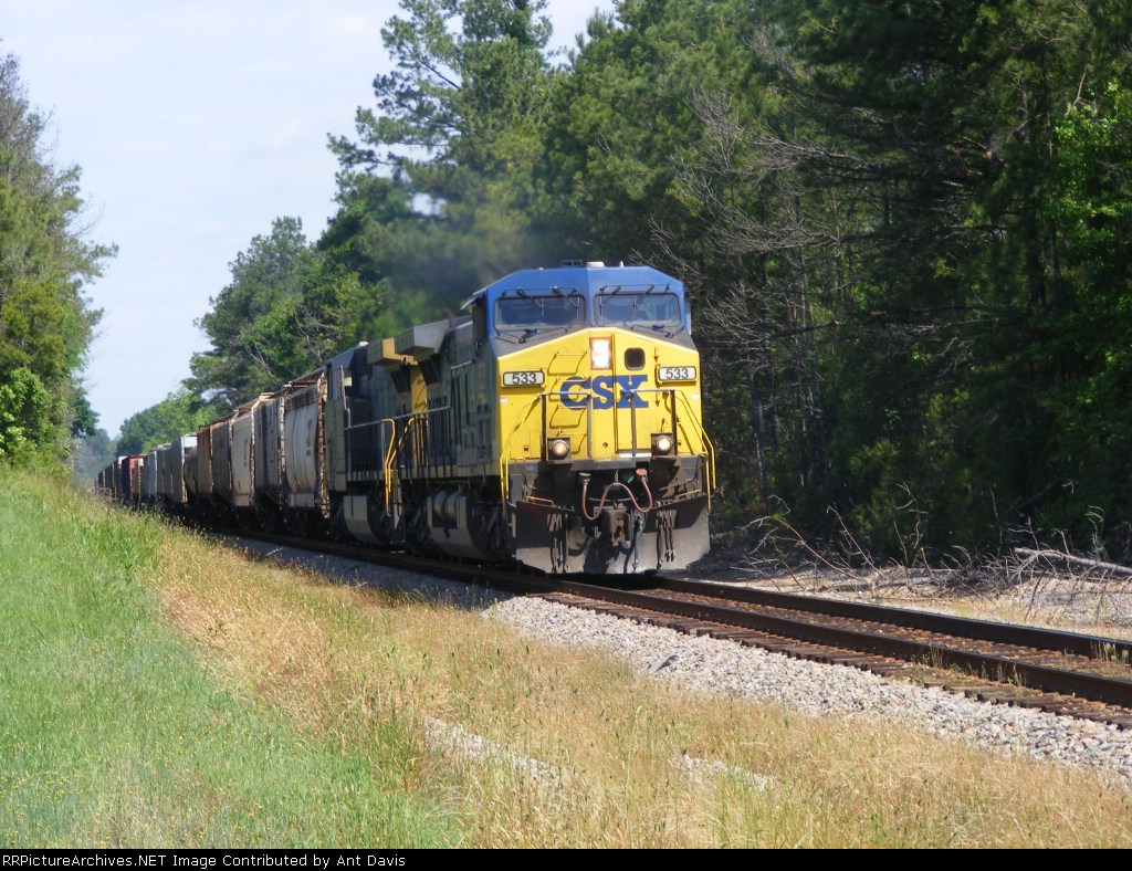 CSX 533 through the backwoods of South Carolina
