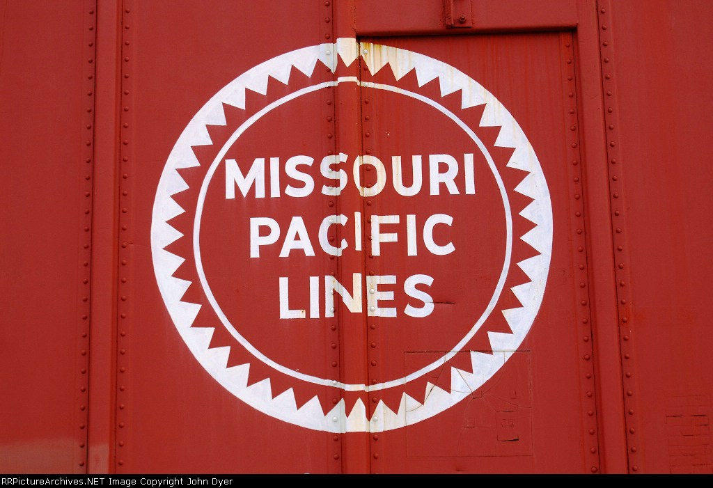 MP logo on a boxcar