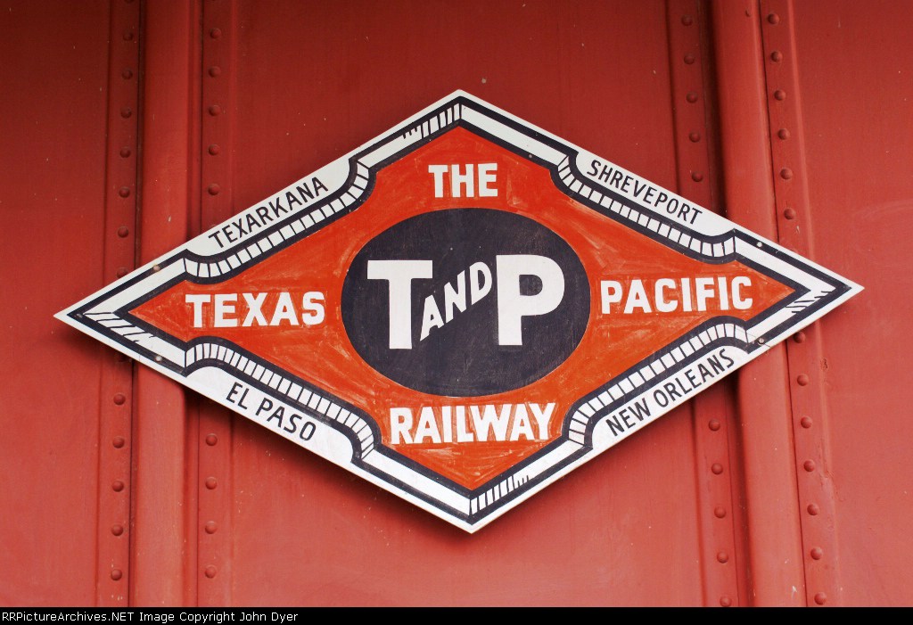 T&P logo on a boxcar