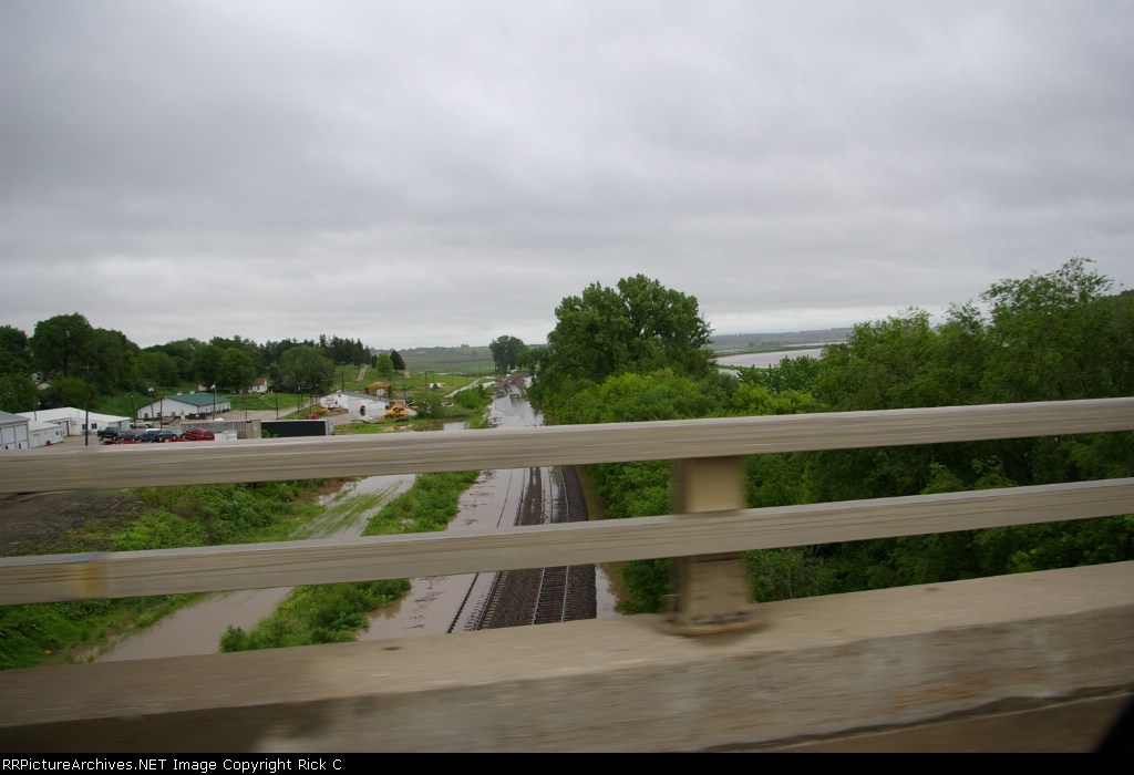 Looking Over the UP Tracks Northwards