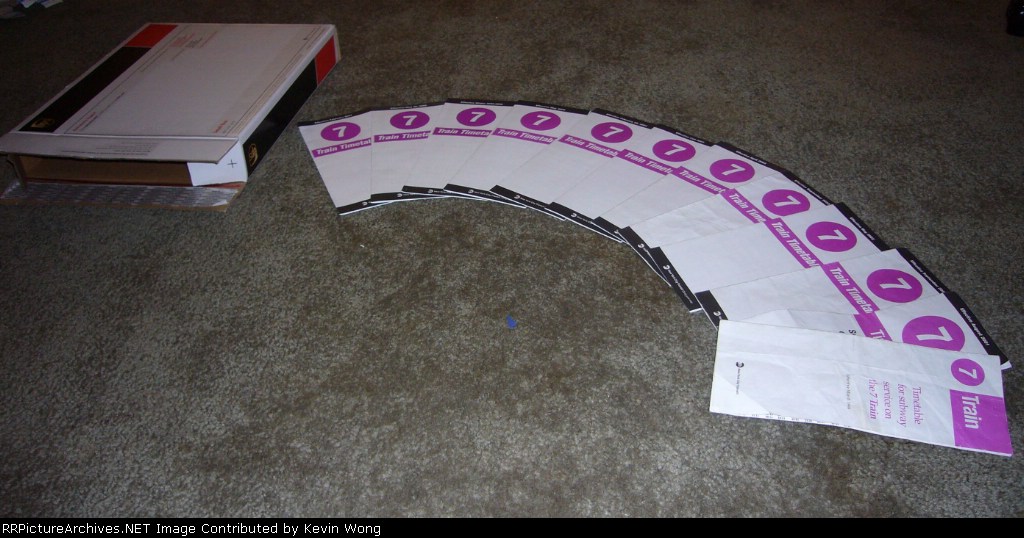 7 Train timetable collection