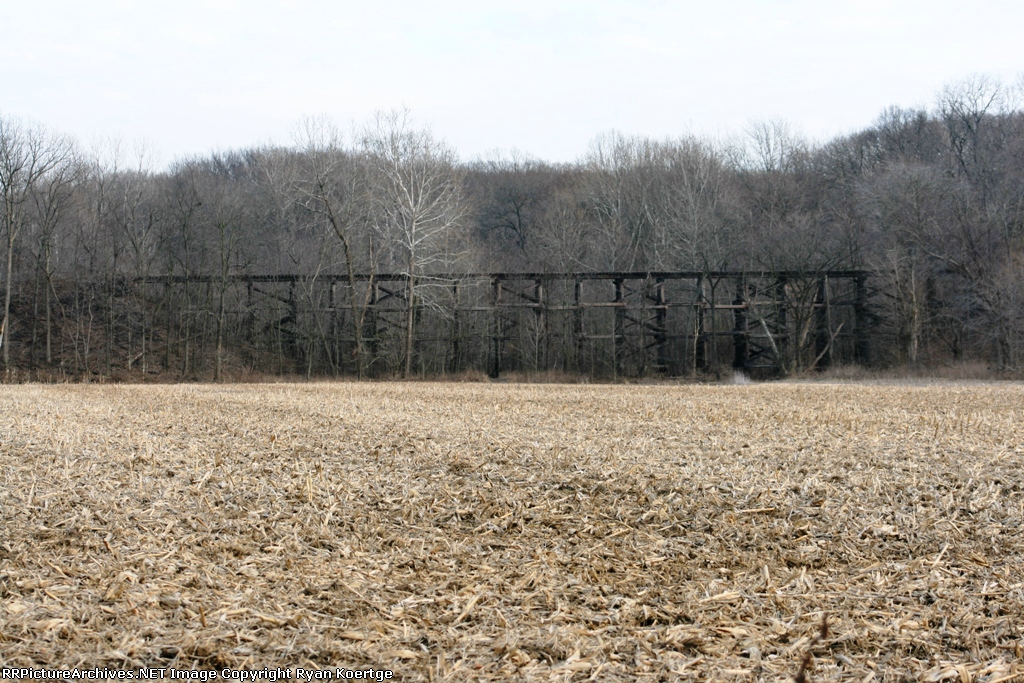 Still standing! The line was abandoned around 1993 by the Indiana HiRail Corp. Bought from the Illinois Central.