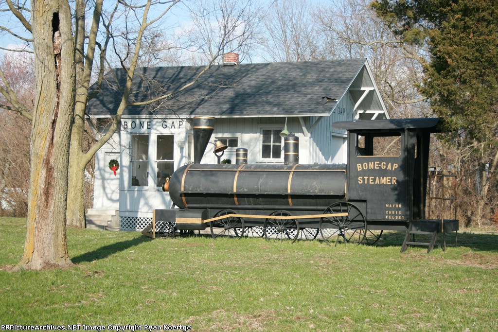 Bone Gap Steamer and depot