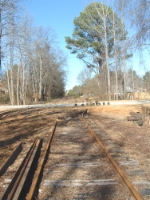 Another small portion of the old main disappears. Looking west