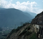 Climbing out the Rhone Valley