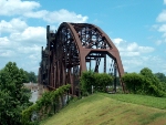 CRIP Bridge across Arkansas River near Clinton library.