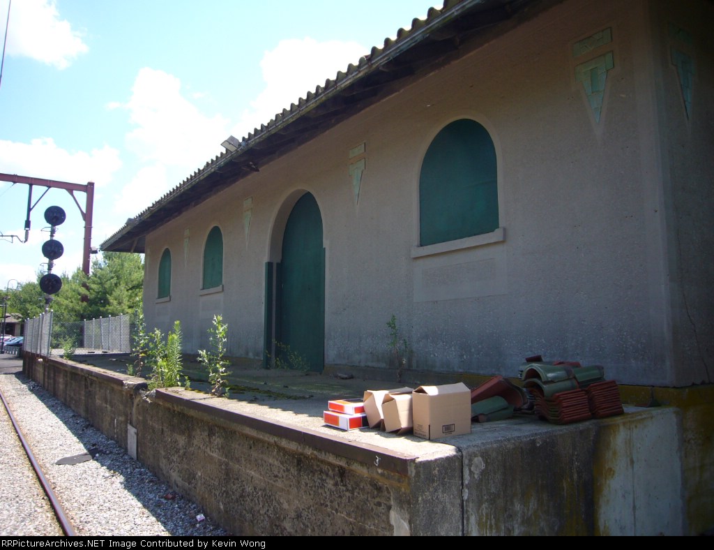 Far Hills freight station was built in 1914 and represents Spanish-style architecture 