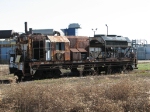 Some sort of foreign unit rusting away in EMD's backlot