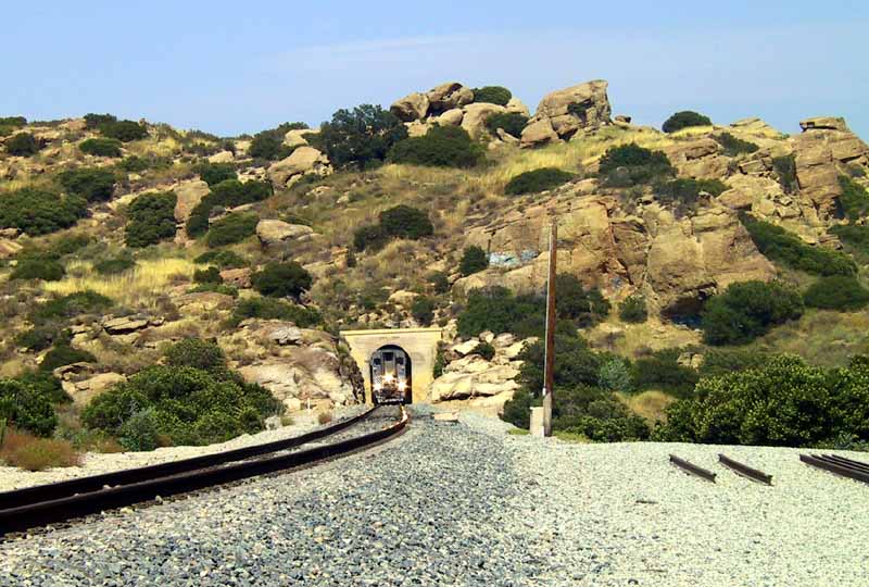 Surfliner Popping Out of Tunnel