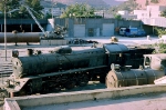 Amman's central station. 4-6-2 Pacific steam loco. Unknown origin. The front pilot reminds an US design, but this loco may be from UK as well...