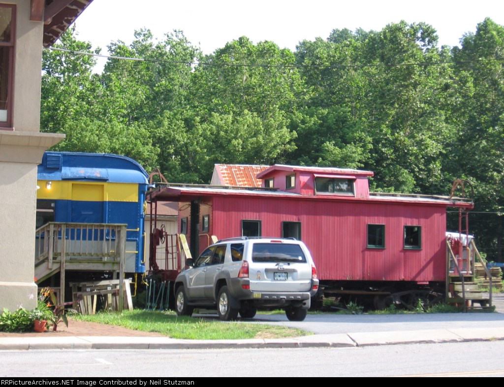 Wooden caboose
