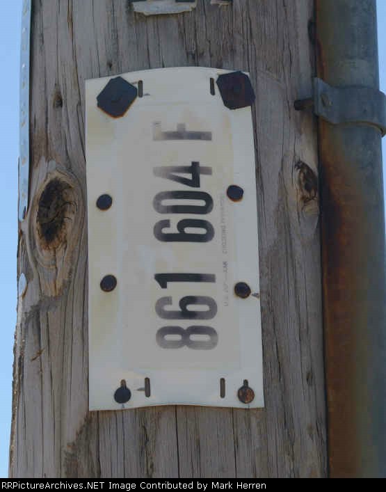 the Crossing ID Tag is still there