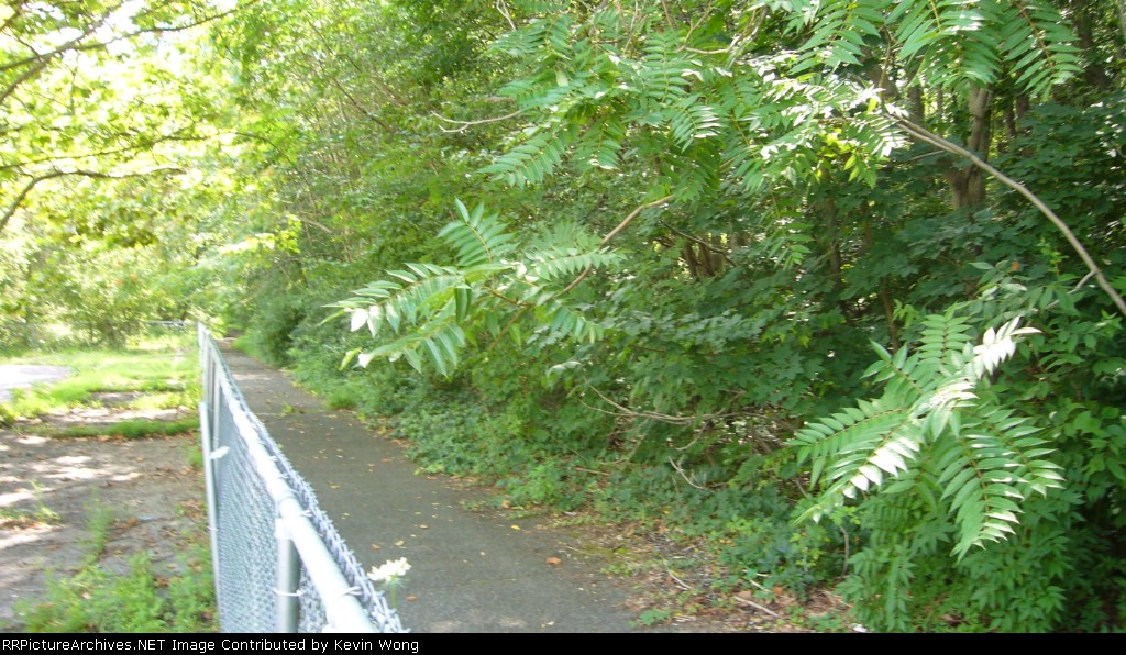 Cutoff ROW, facing east