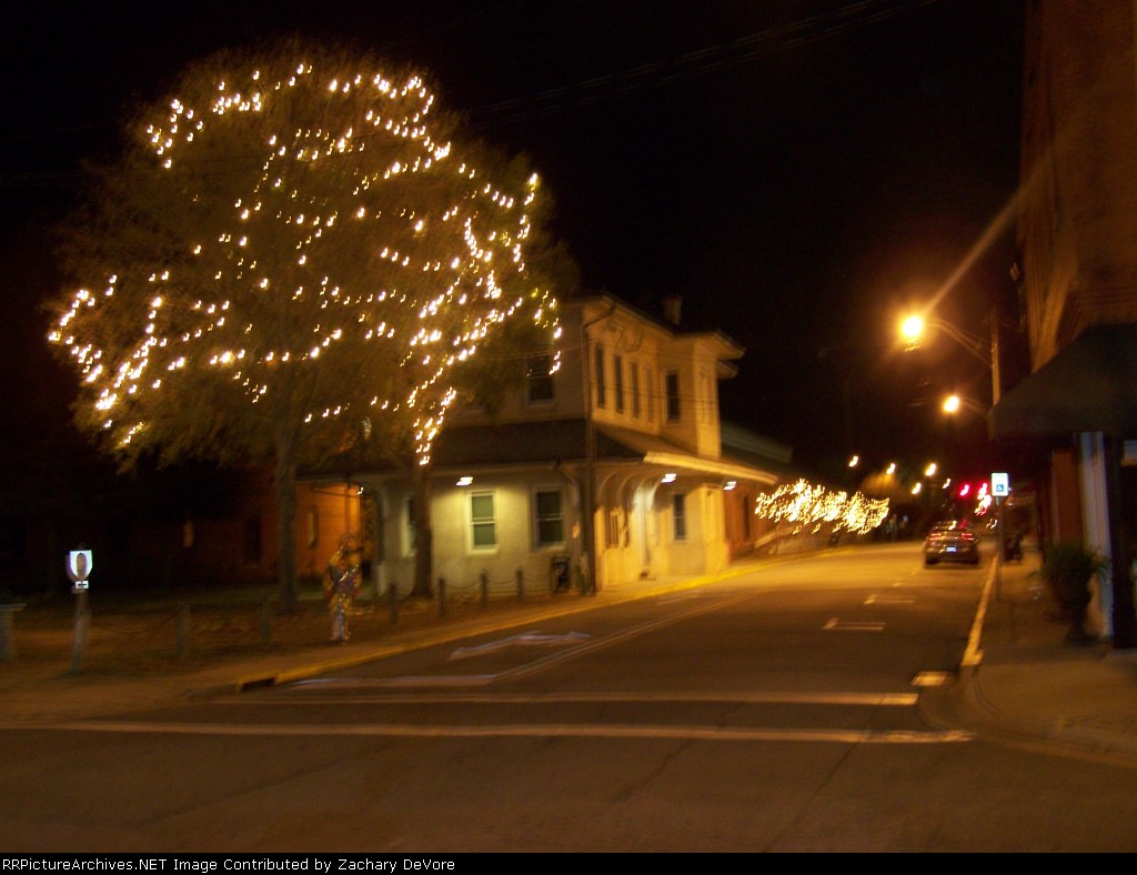 Former ACL Passenger and Freight Stations Sit on a Quiet Christmas Eve