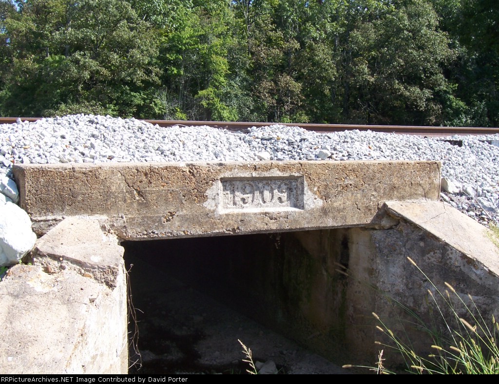Culvert dated 1909