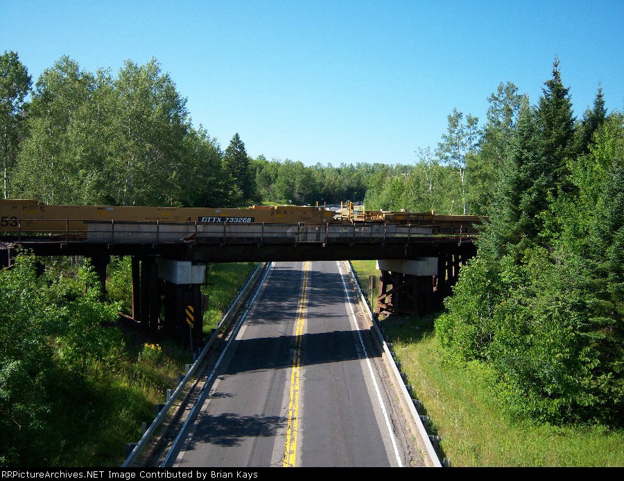 BNSF Bridge East of Calumet over US 169