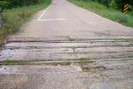 old wood crossing at Davis Crossing