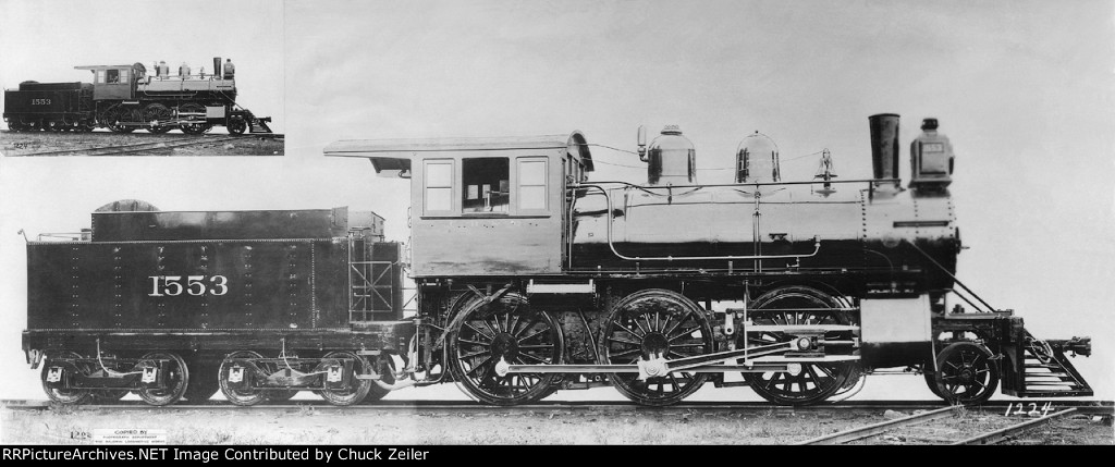 CB&Q 2-6-0 Class H-4 1553