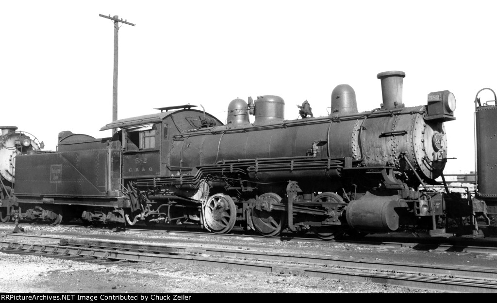 CB&Q 0-6-0 Class G-10 582