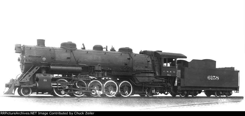 CB&Q 2-10-2 Class M-2-A 6158