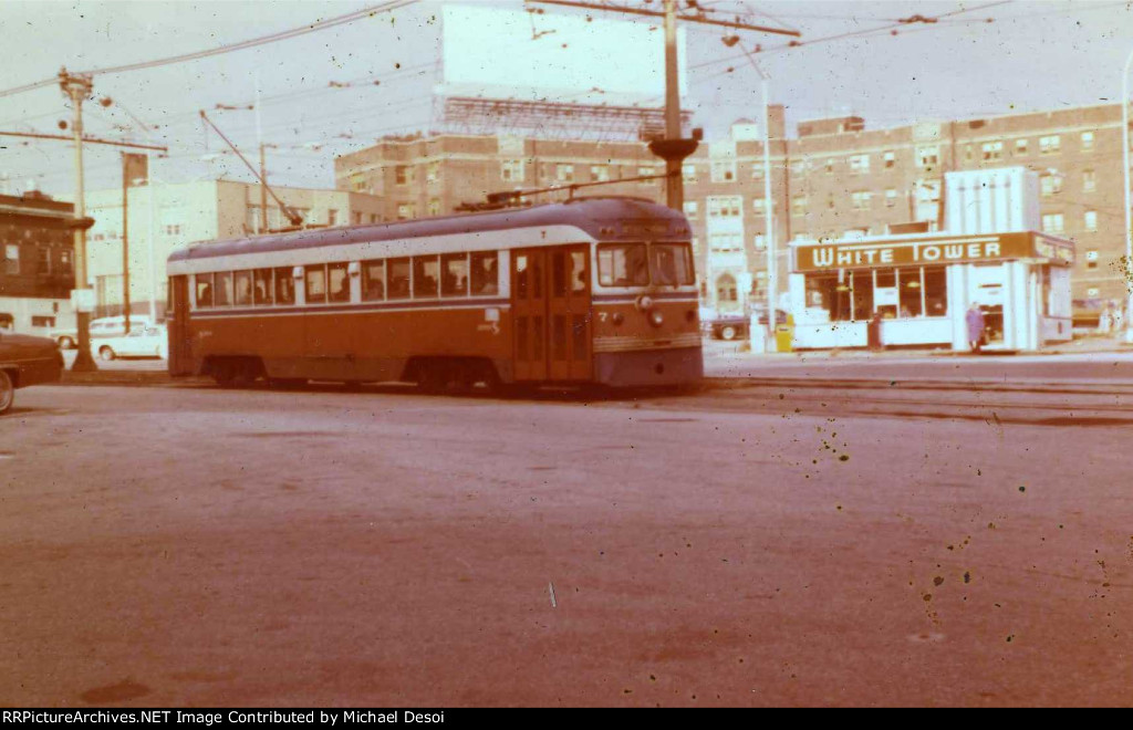 Septa Brilliner #7 is about to enter the 69th St. Terminal