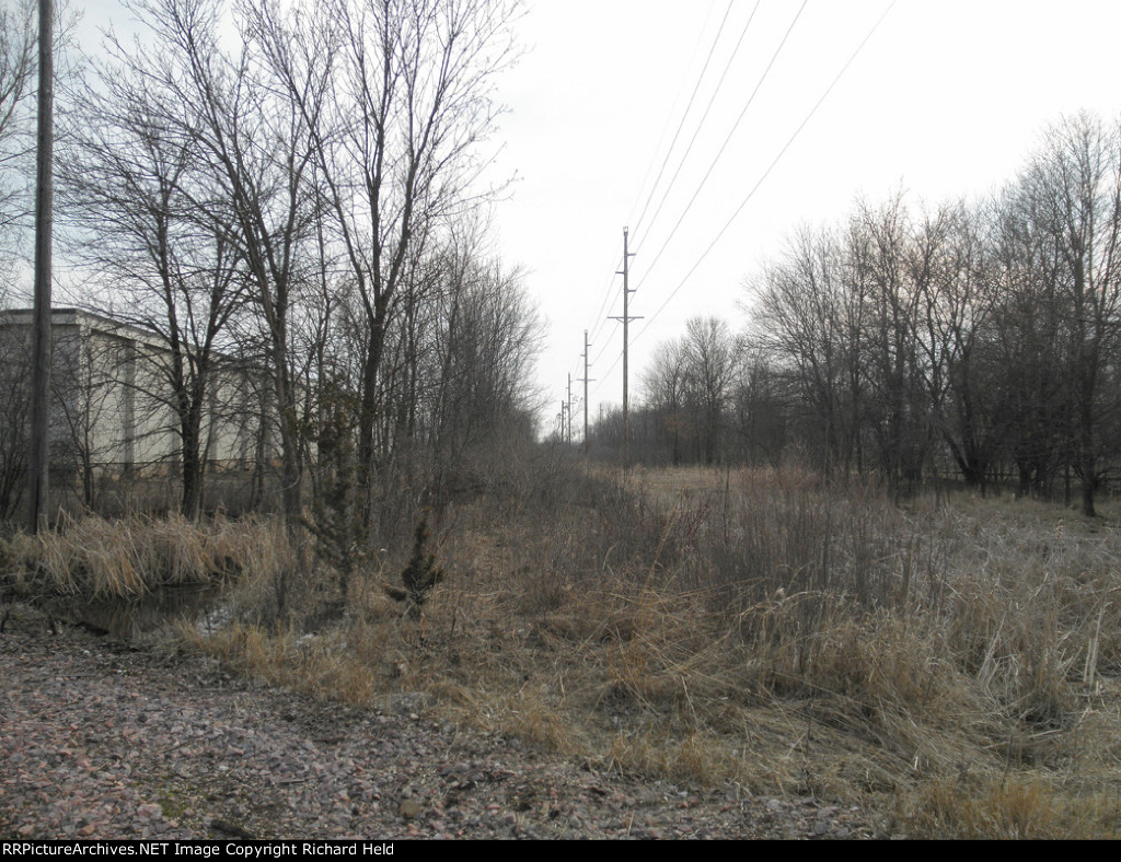 Looking South From the CGW/MILW Crossing Site
