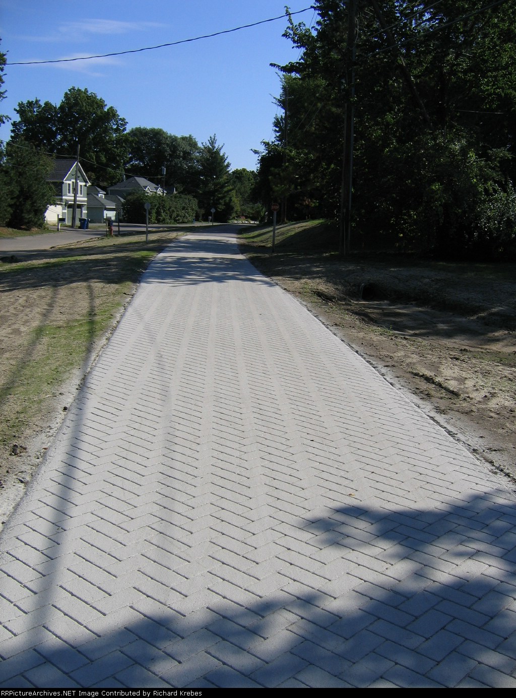 Pavers Where Rails Once Were