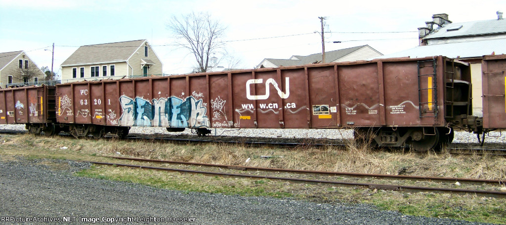 WC 63201 loaded with scrap metal