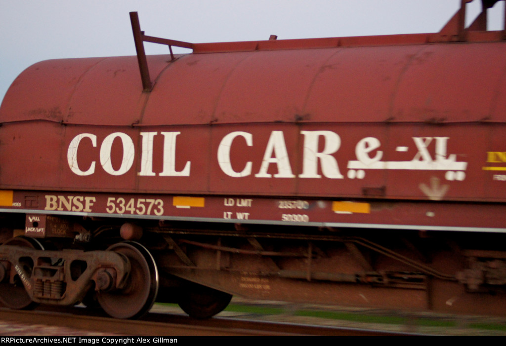 BNSF 534573 Eastbound, Pan-Shot