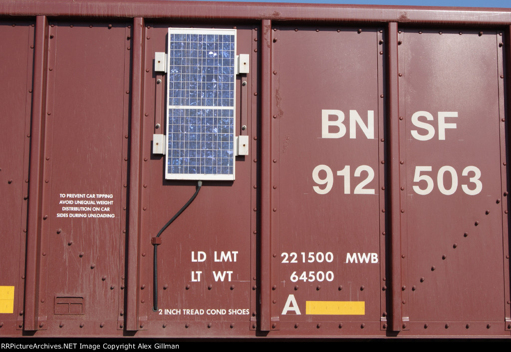 BNSF 912503's Solar Panel