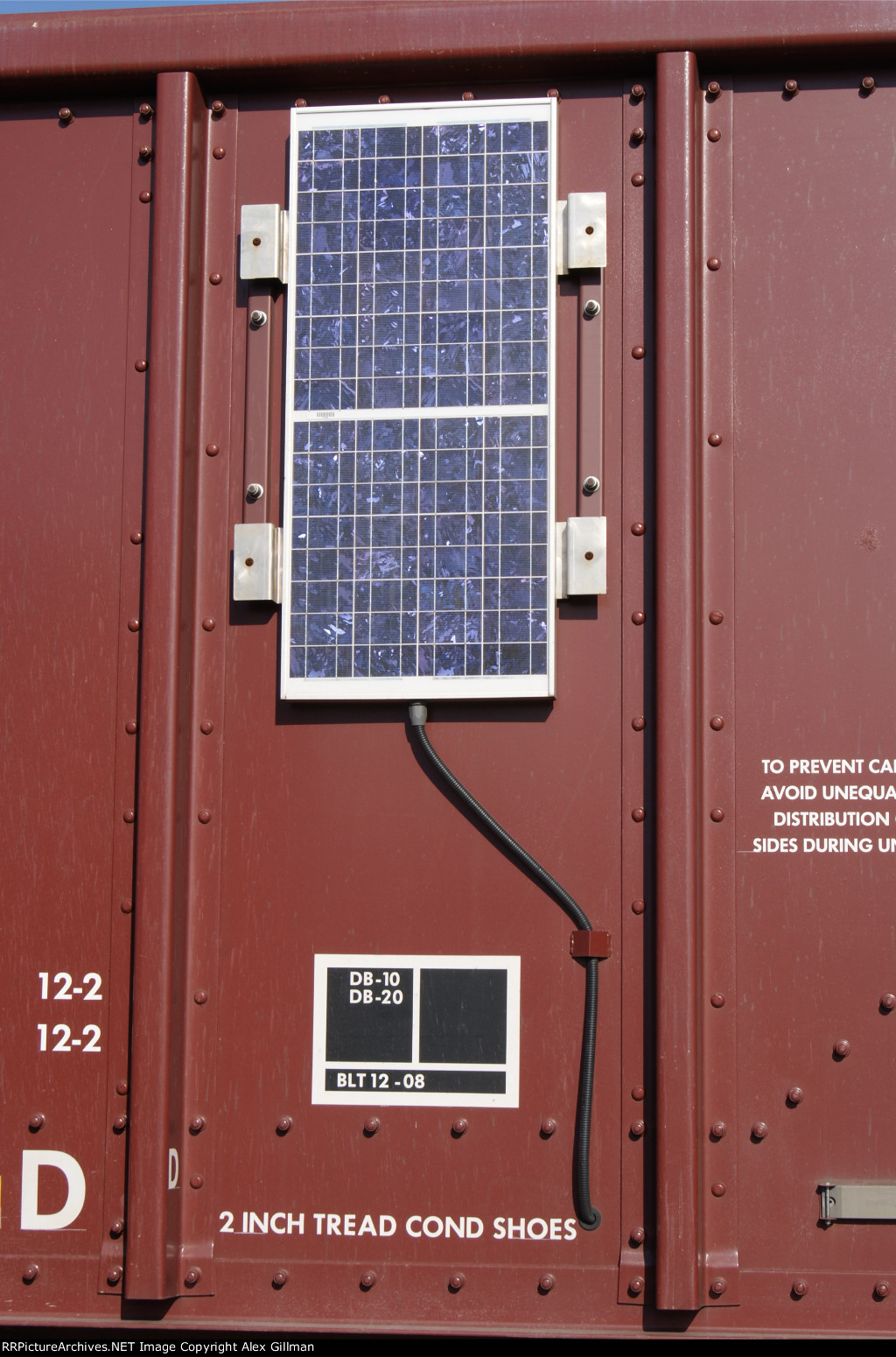 BNSF 912503 Solar Panel Close-up