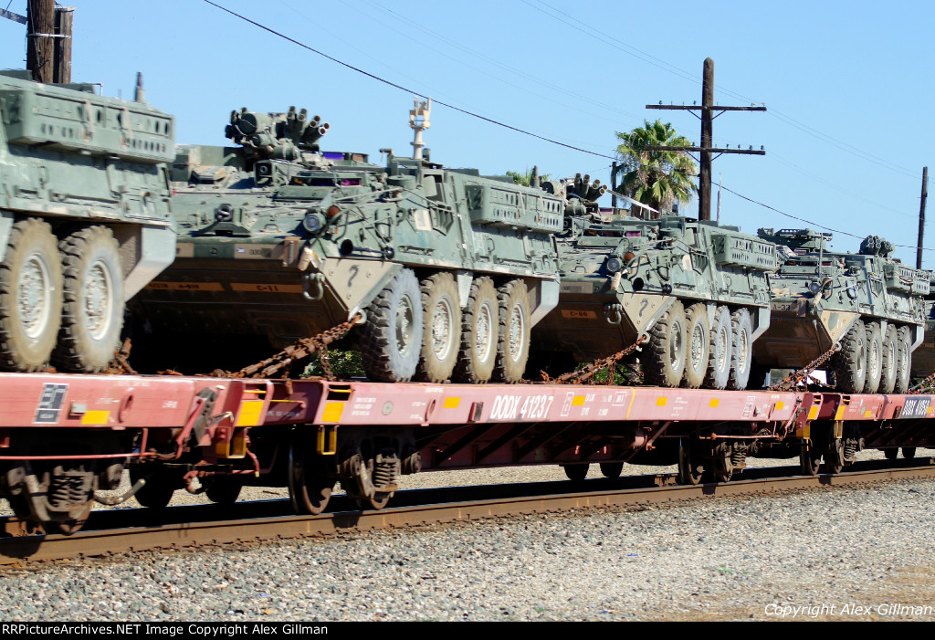 DODX 41237 Northbound, Military Loaded