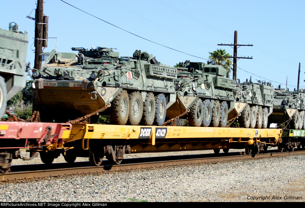 DODX 42421 Northbound, Military Loaded